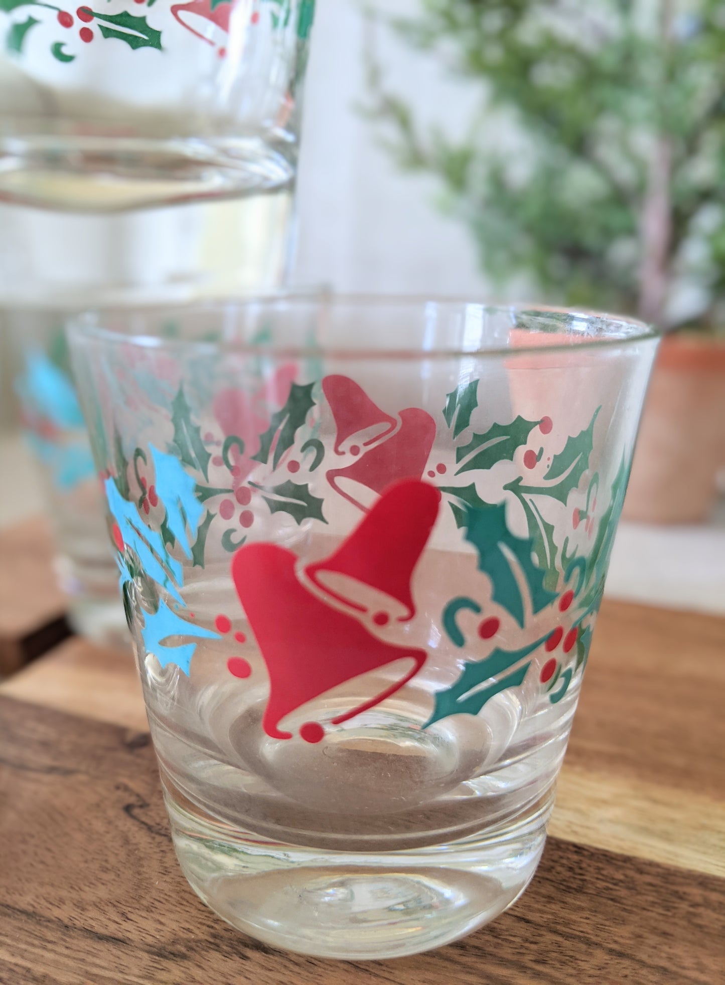 Vintage Holly & Bell Low Ball Glasses:Set of 4
