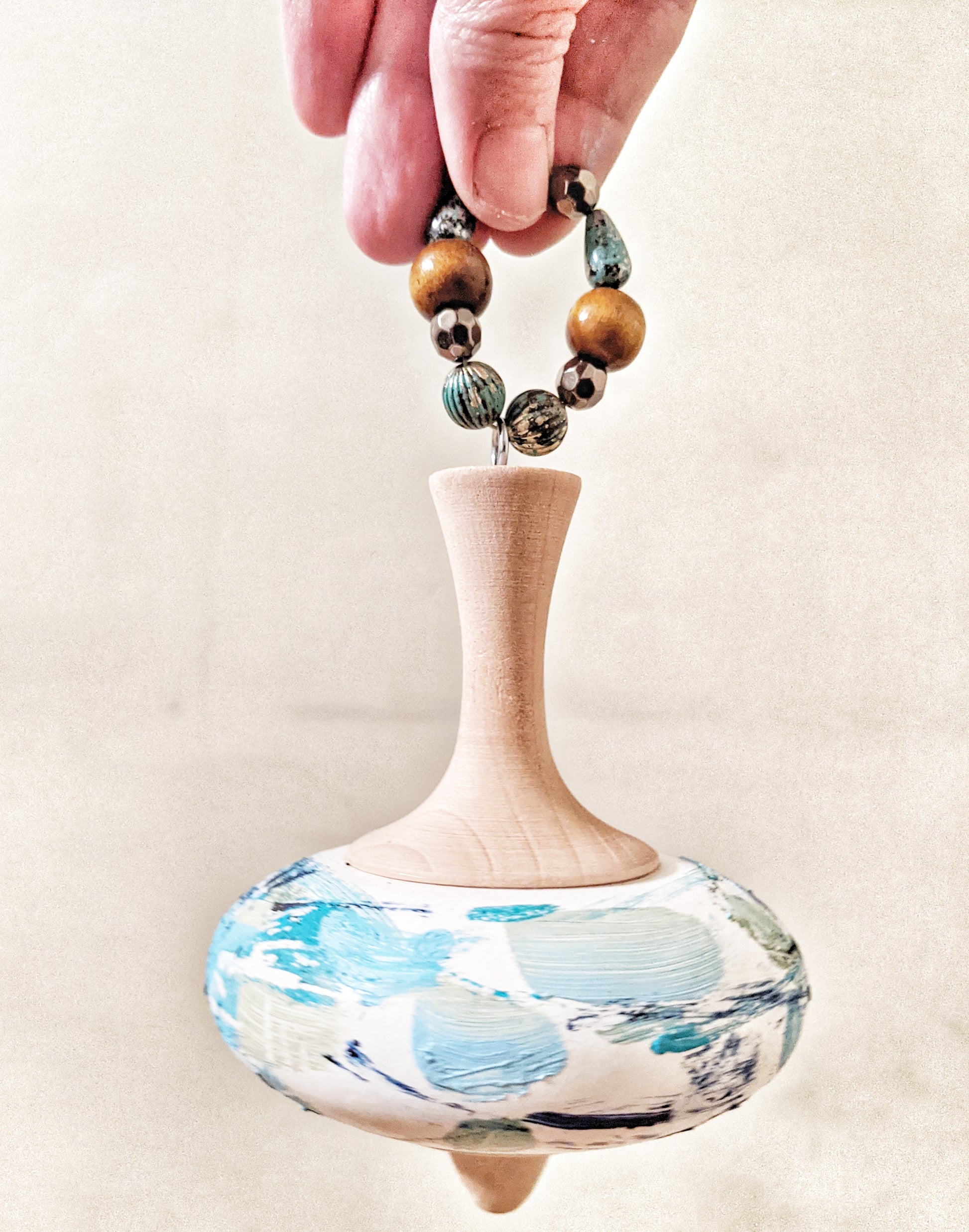 Hand-painted ornaments by Yvonne Rondinone