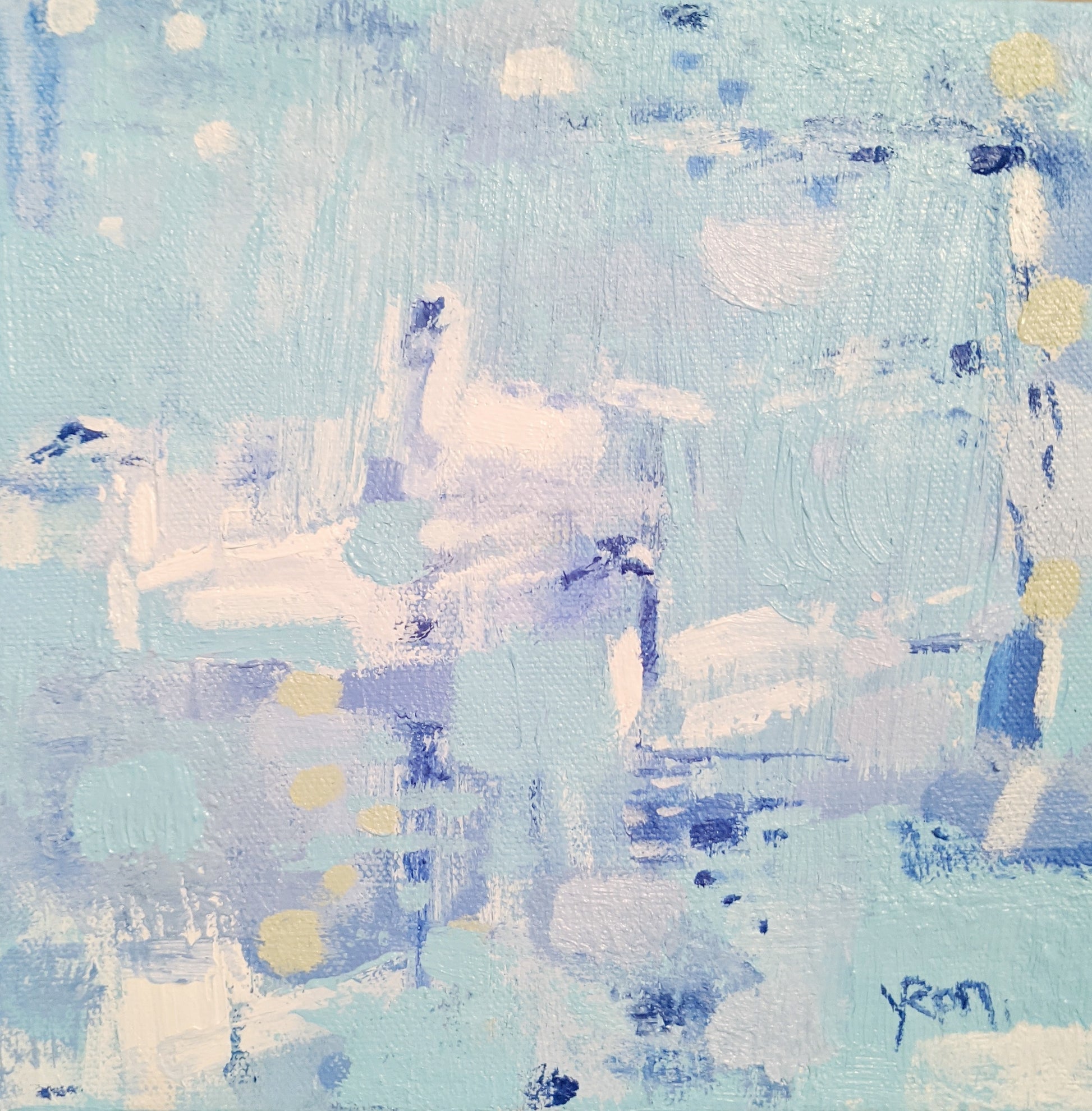 "Swim Meet" by New Jersey Shore artist Yvonne Rondinone
