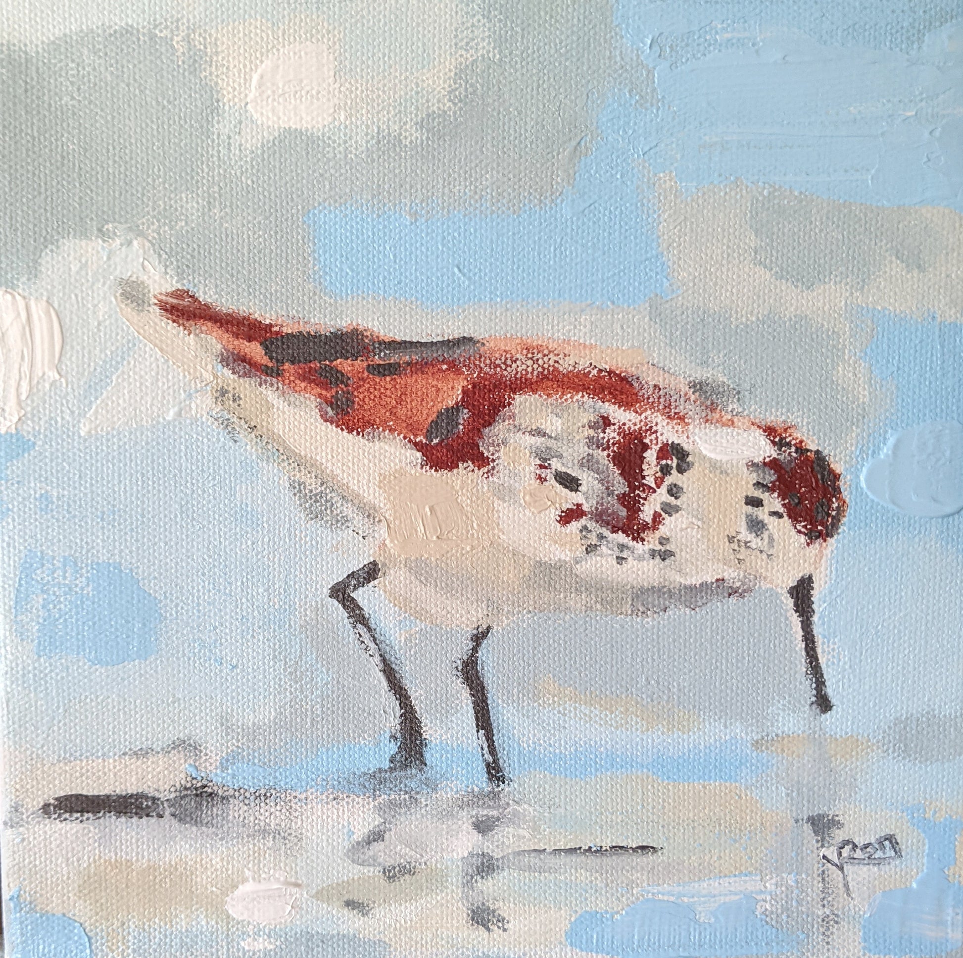 "Pipe Down" by acrylic artist Yvonne Rondinone