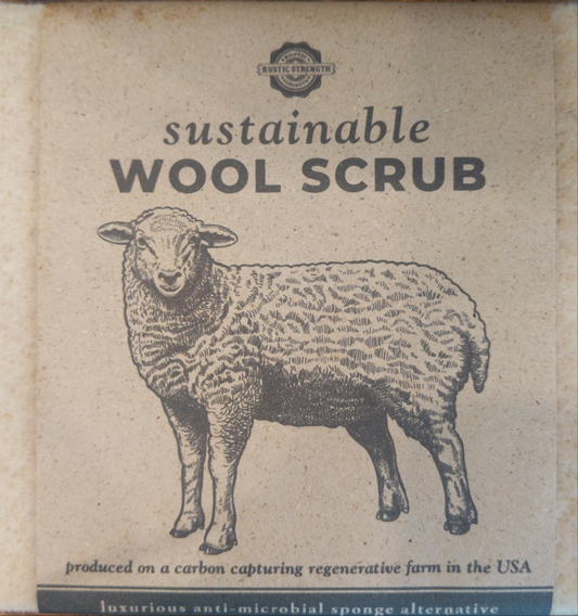 Wool Sustainable scrub to replace kitchen sponge