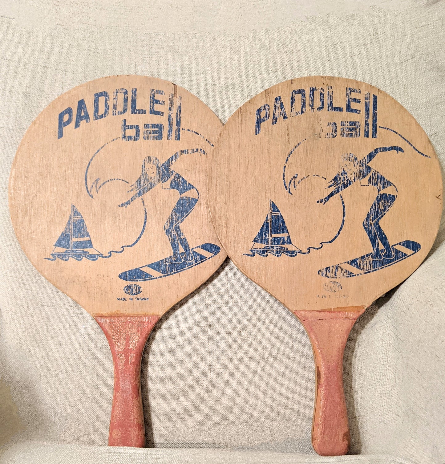 Vintage beach paddles